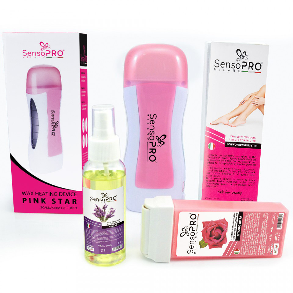 Kit Epilare Ceara Profesional SensoPRO Start Pink ceara imagine noua inspiredbeauty