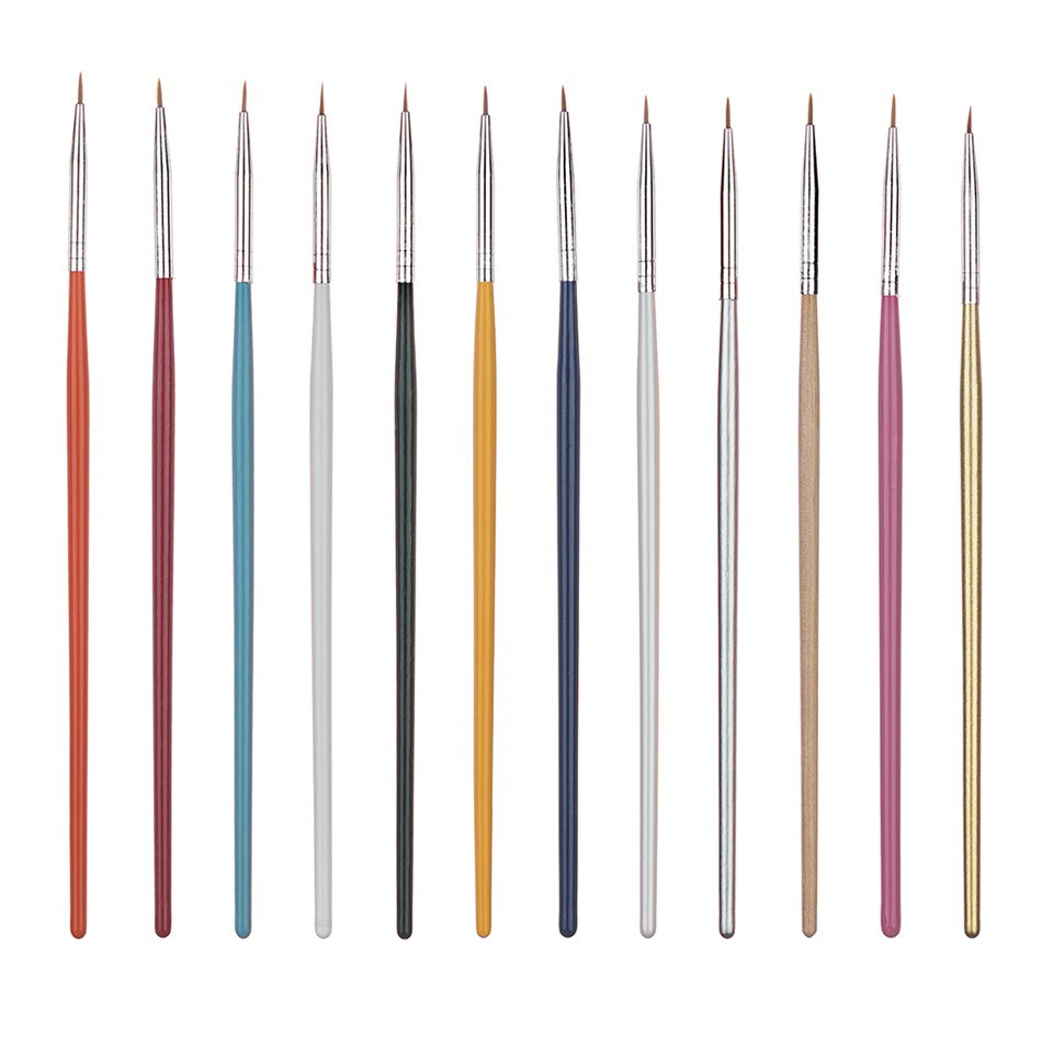 Set 12 Pensule Eyeliner SensoPRO Milano, Rainbow pensulemachiaj.ro imagine noua 2022