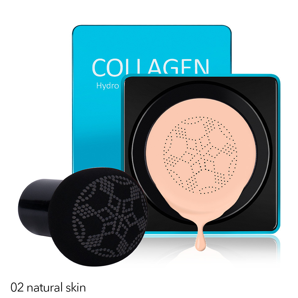 CC Cream Air Cushion Collagen Hydro Air , #02 Natural Skin pensulemachiaj.ro imagine noua 2022