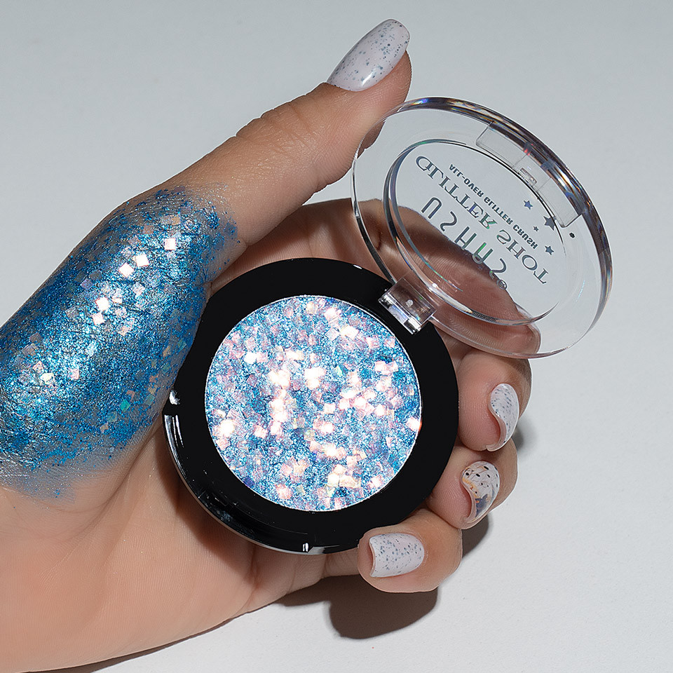 Glitter Ochi Ushas Glittershot, Blue Sparkle pensulemachiaj.ro imagine noua 2022
