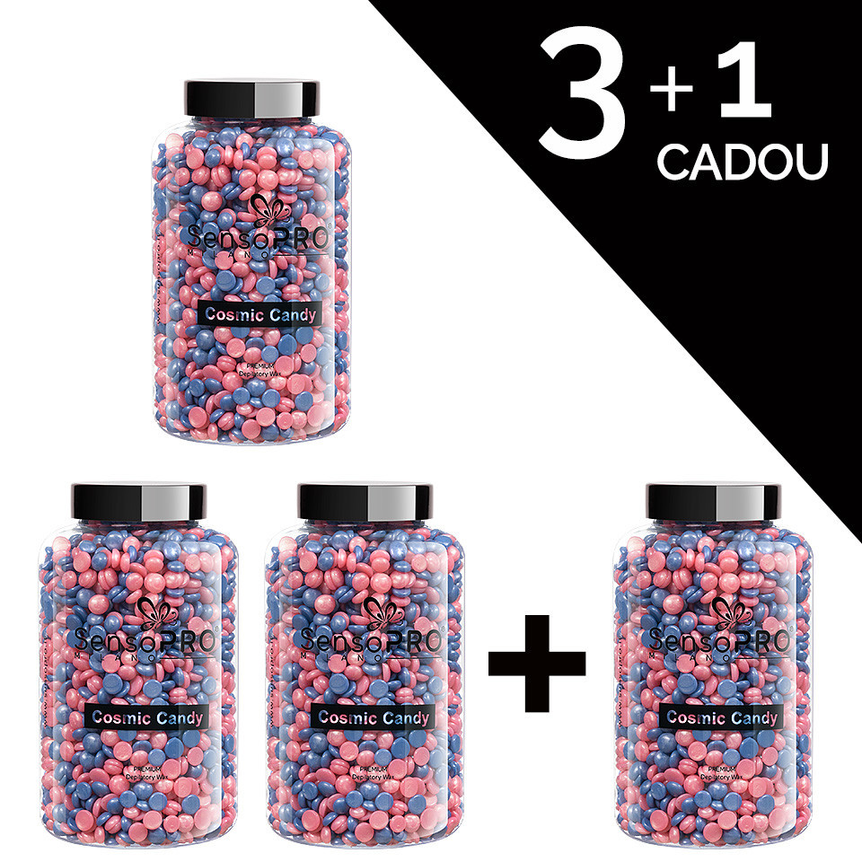 Set 3+1 Gratuit Ceara Epilat Elastica Premium SensoPRO Milano Cosmic Candy, 400g pensulemachiaj.ro imagine noua 2022