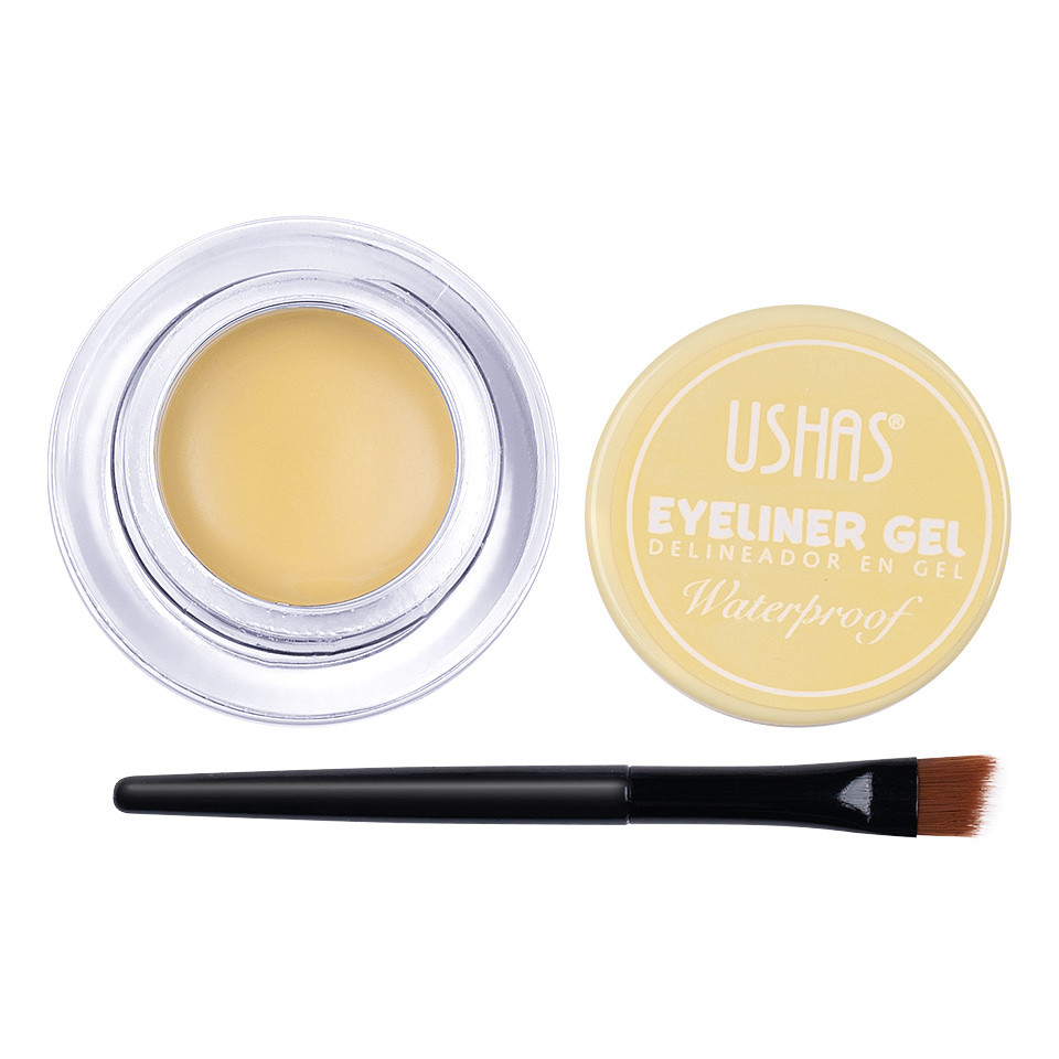 Eyeliner Colorat Ochi Super Cat Eye Ushas + Pensula Aplicare, Yellow pensulemachiaj.ro imagine noua 2022