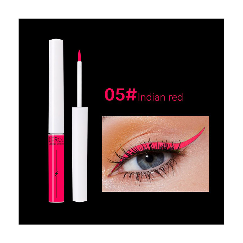 Eyeliner Lichid Colorat Derol Linear Lighting #05 Indian Red Derol imagine noua 2022