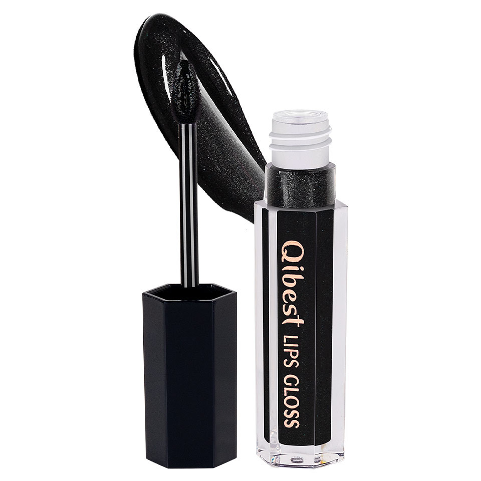 Lip Gloss Charming Black Qibest #06 pensulemachiaj imagine noua