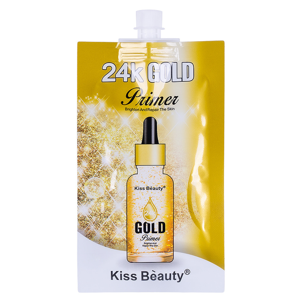Primer Machiaj Kiss Beauty 24 Gold, 15ml pensulemachiaj imagine noua