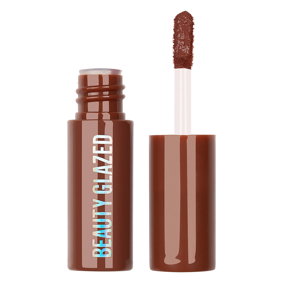 Ruj lichid mat Beauty Glazed Chocolate Silky Lipgloss, Dark Brown #112