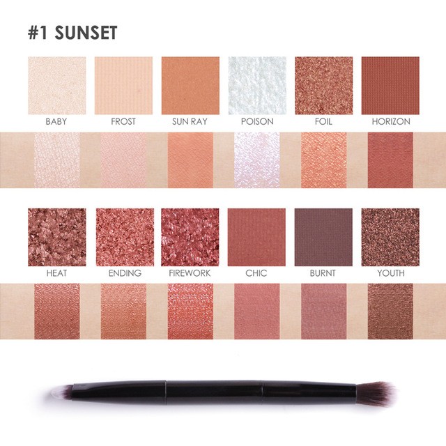 Trusa Farduri Sunset Focallure - 1 | YEO