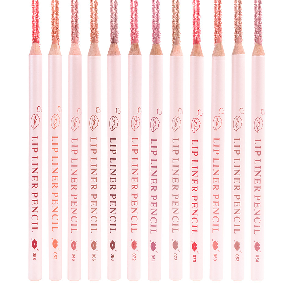 Set de 12 Creioane Lip Liner Pencil M.N
