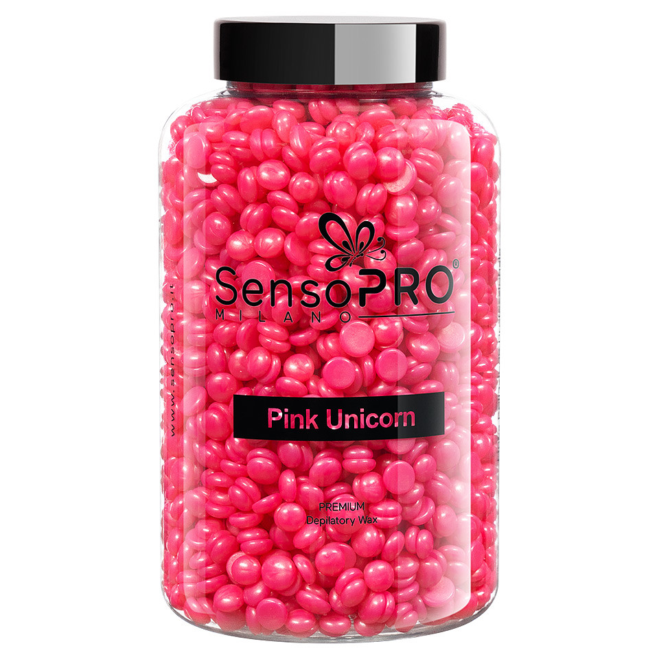 Ceara Epilat Elastica Premium SensoPRO Milano Pink Unicorn, 400g pensulemachiaj.ro imagine