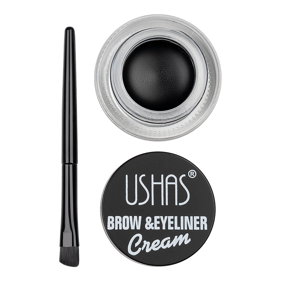 Eyeliner gel ochi & sprancene ushas brown + pensula aplicare