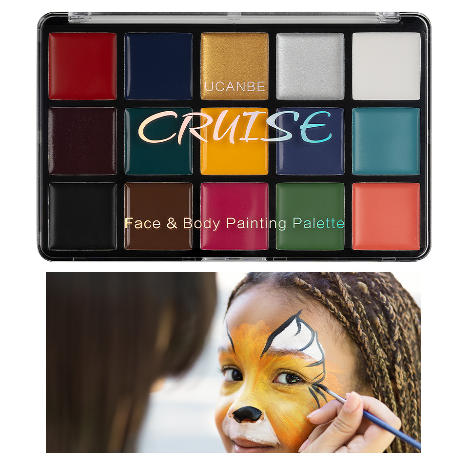 Paleta Machiaj Multicolora UCANBE, Cruise Face&Body Painting Palette pensulemachiaj imagine noua
