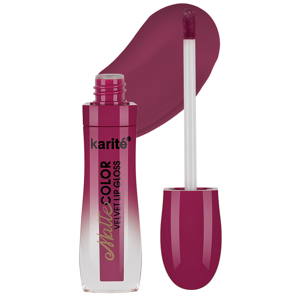 Ruj lichid mat Karite Matte Color Velvet Lip Gloss #15 pensulemachiaj