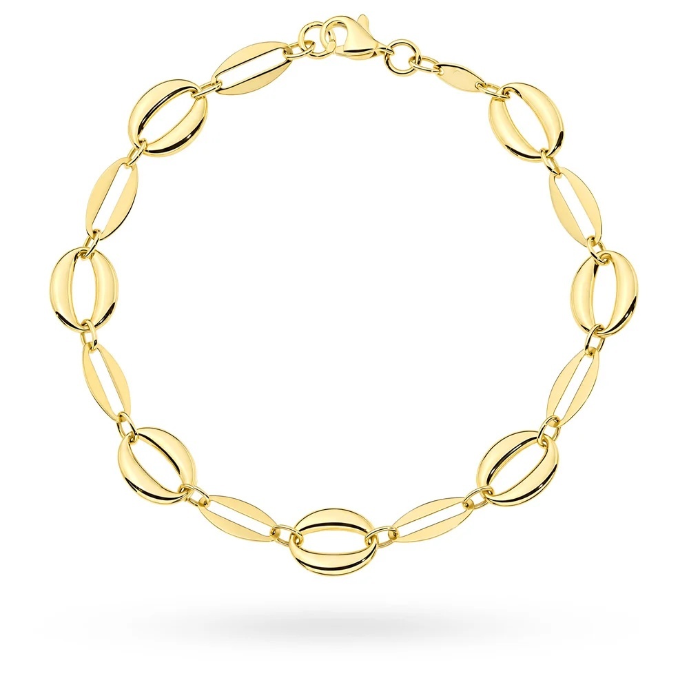 Brățară Din Aur 14K Cu Ovale Neteede (Greutate: 3.43, Măsură: 18 cm)