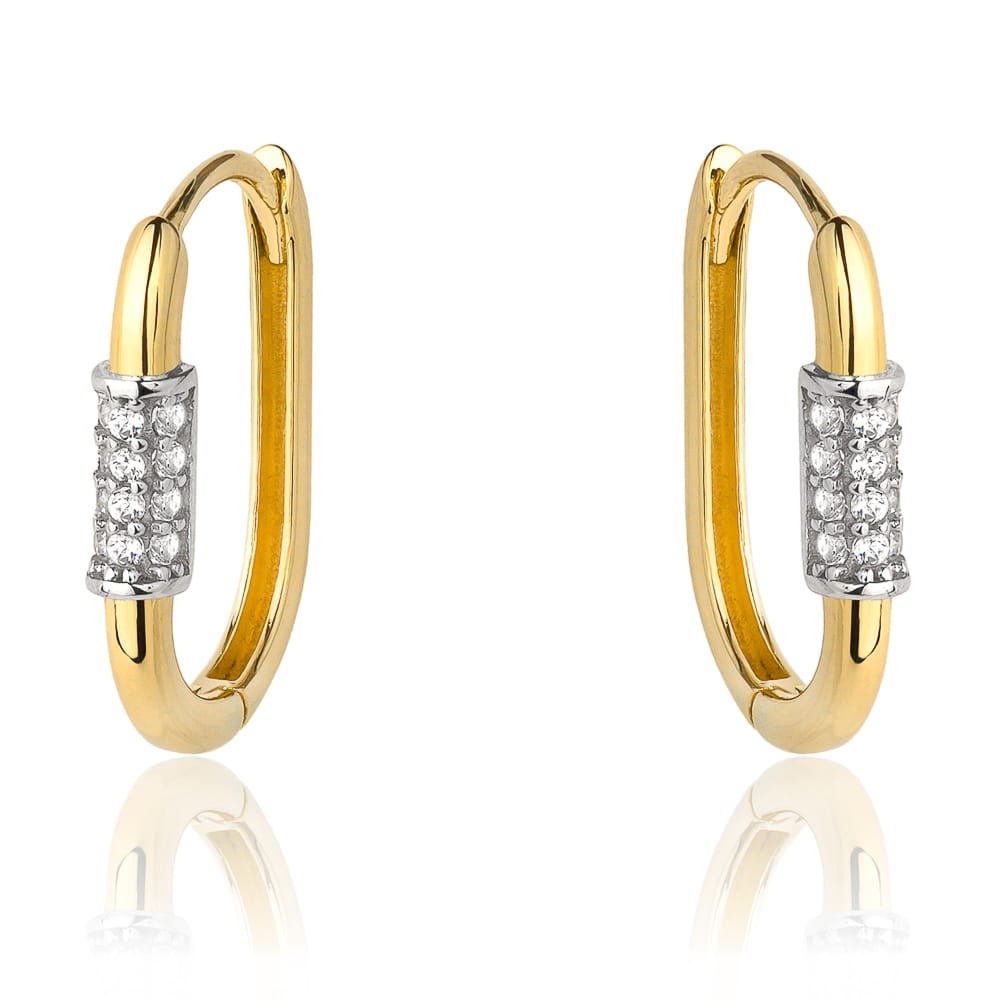 Cercei Aur 14k cu Zirconii Albe (Greutate: 1.50)