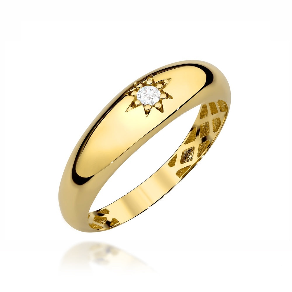 Inel Aur 14K Stea - Design Elegant (Greutate: 1.25, Măsură: 12)