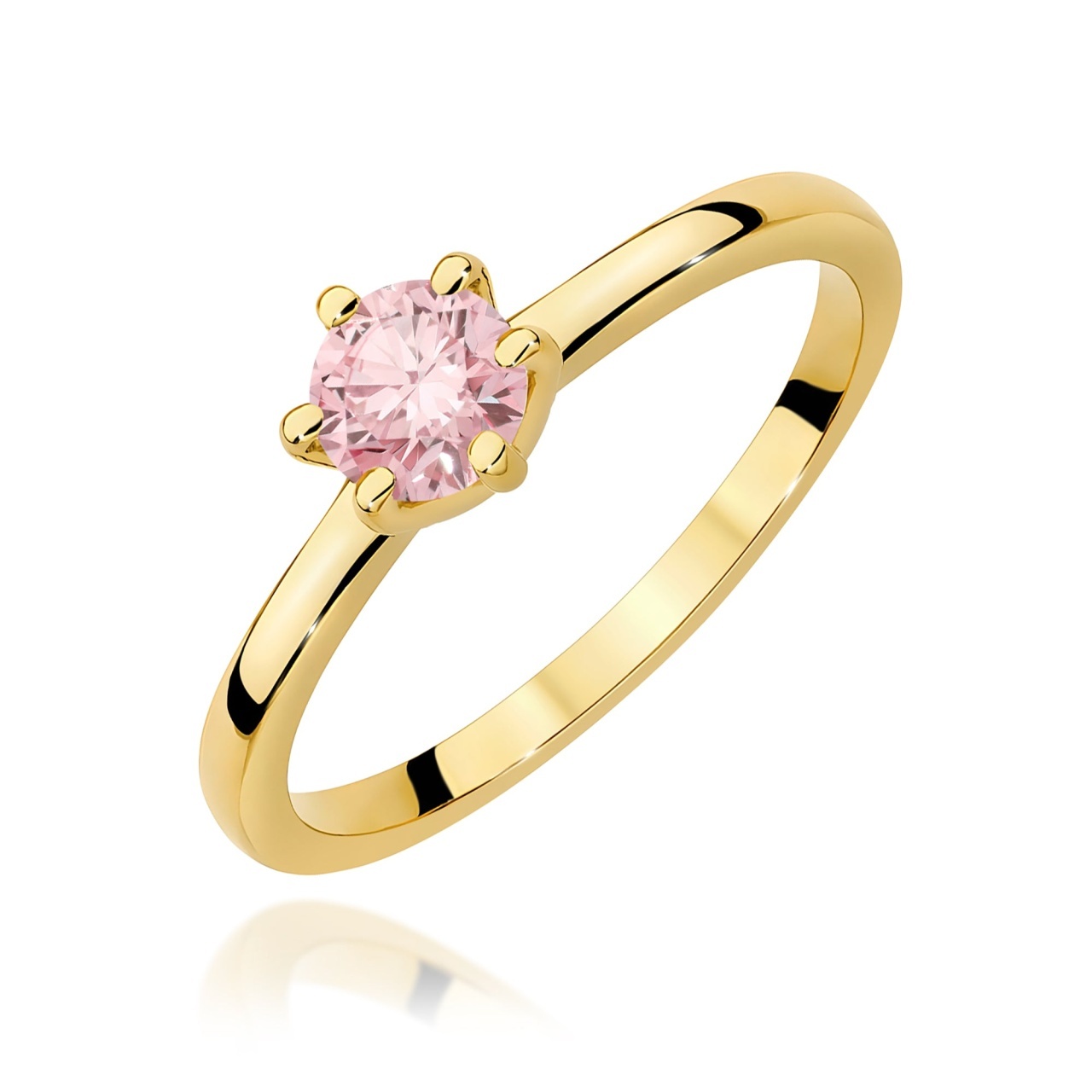Inel Aur 9K cu Diamant Natural 0.50 ct (Varianta: Galben)