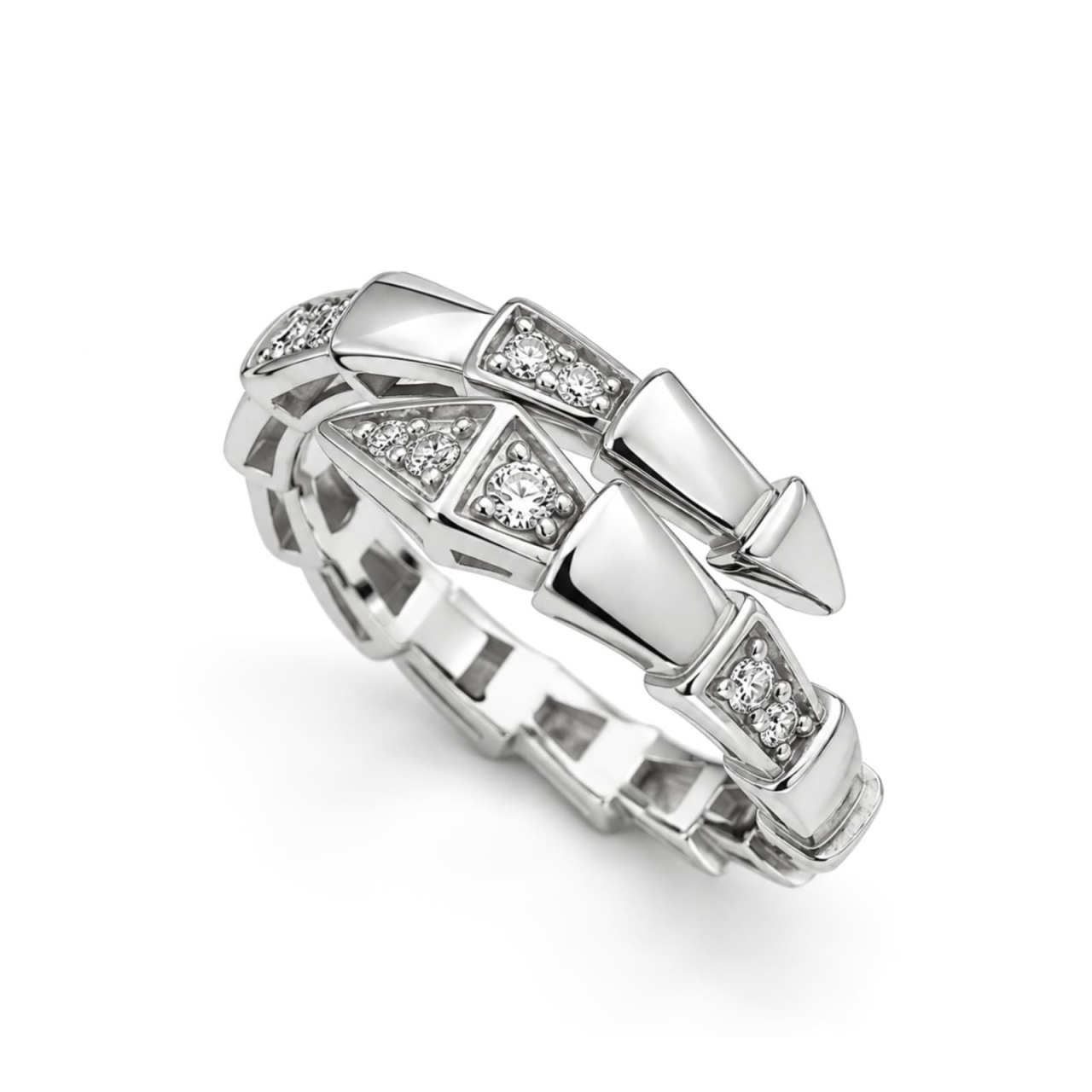 Inel Crystal Shine din Argint 925 4.8g (Mărime: M55)