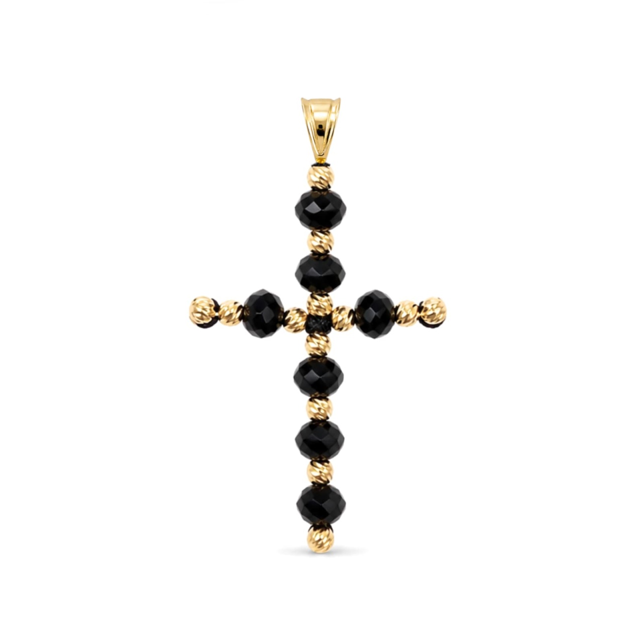 Pandantiv Cruce Black din AUR 14K