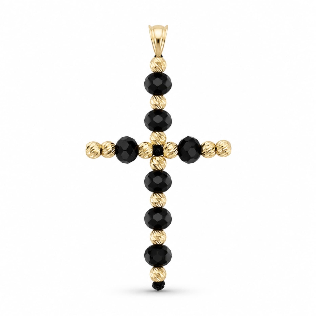 Pandantiv Cruce Grand Black din AUR 14K