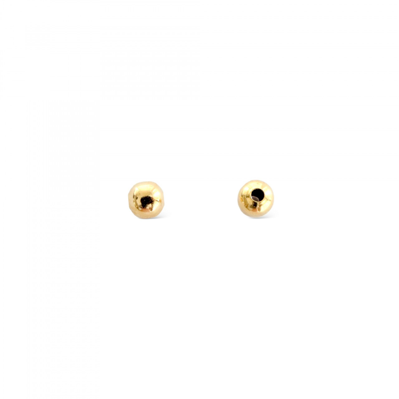 Bila Simpla argint 3mm - pret / buc - gold plated