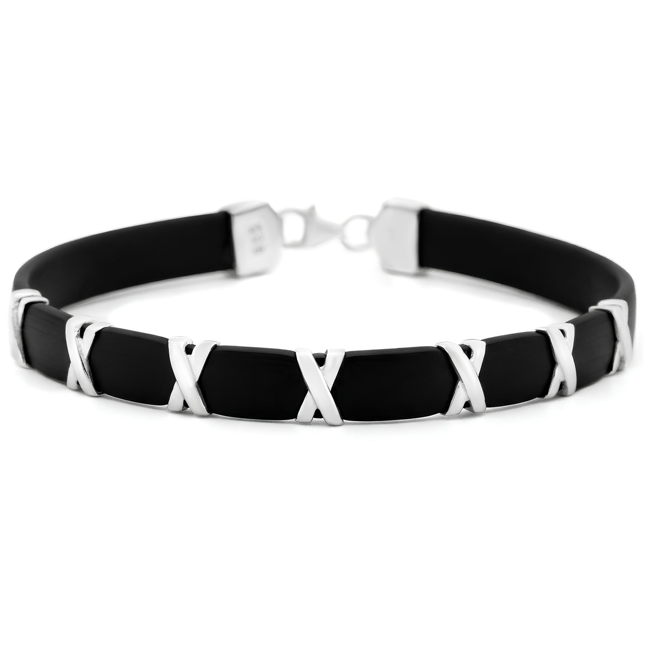 Bratara Crosses din Argint 925 (Lungime: 19.5cm)