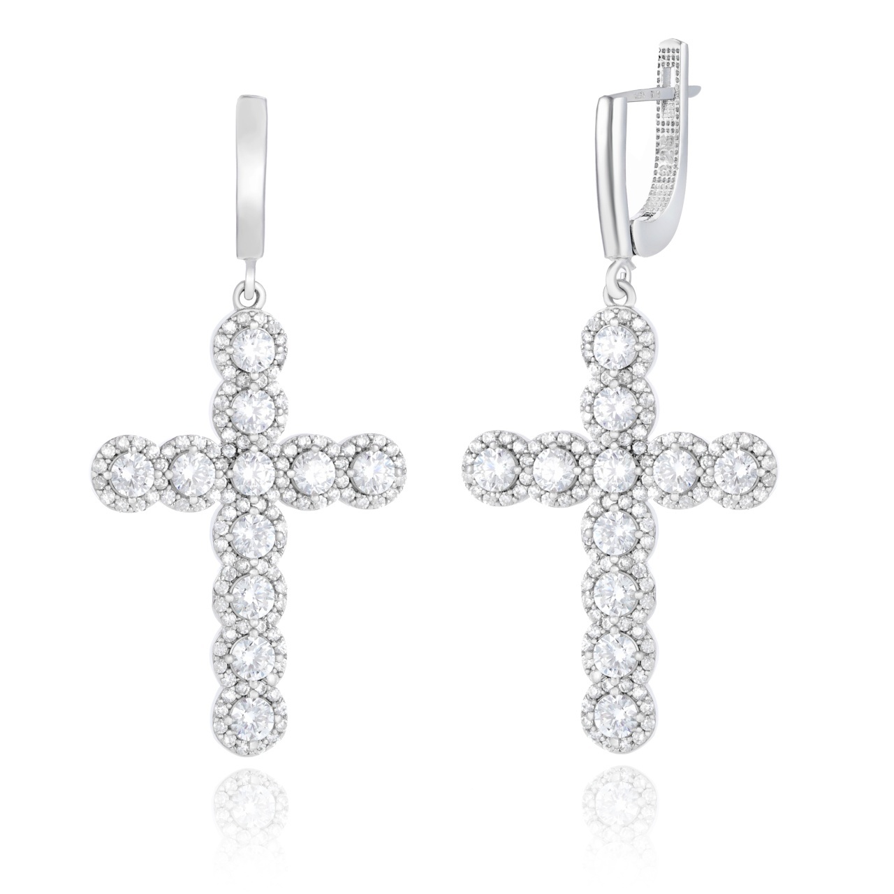 Cercei Angel Cross din argint 925
