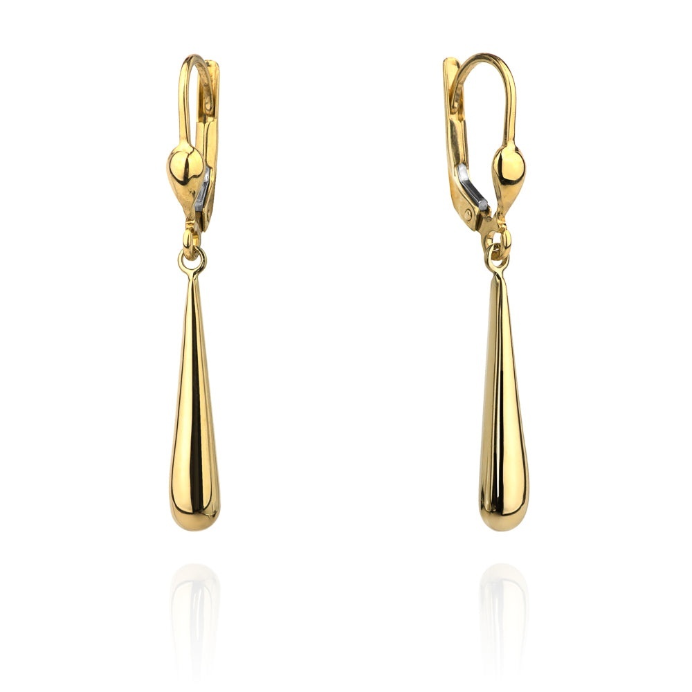 Cercei Aur 14k cu Model Neted (Greutate: 1.90)