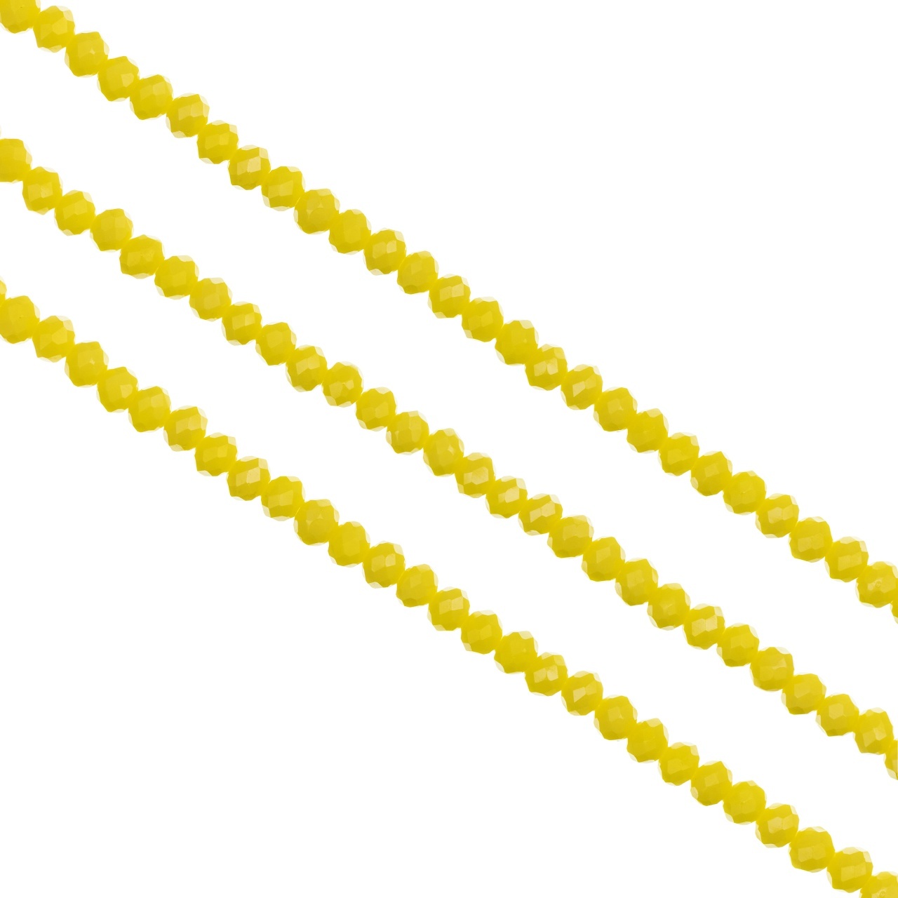 Șirag cristale rondele 4mm, culoare Galben Lime AB, Aprox 130 buc