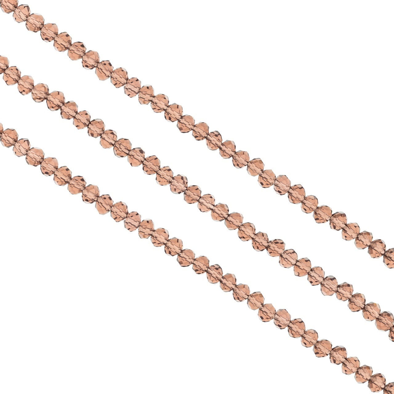 Șirag cristale rondele 4mm, culoare Garnet Transparent, Aprox 130 buc
