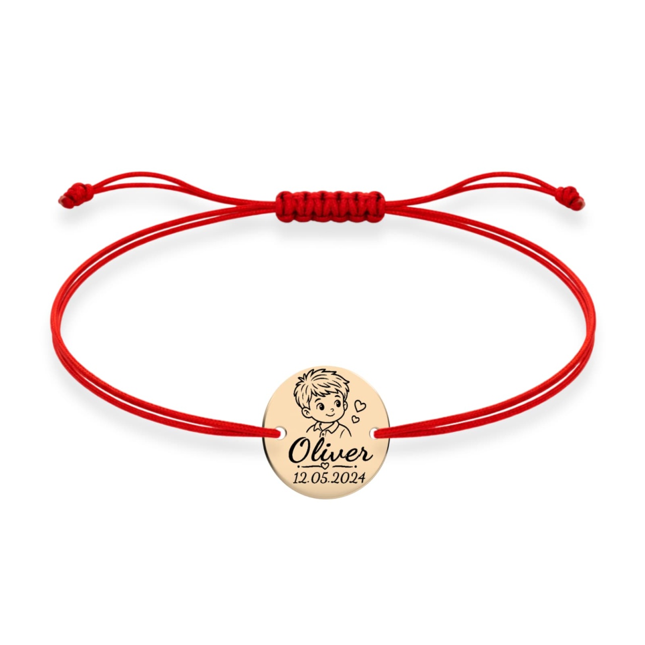 Brățară Sweet Boy cu Bănuț de 14mm din Aur 14K