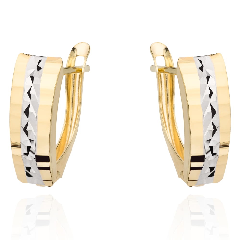 Cercei Aur 14k cu Model Ajurat (Greutate: 1.41)
