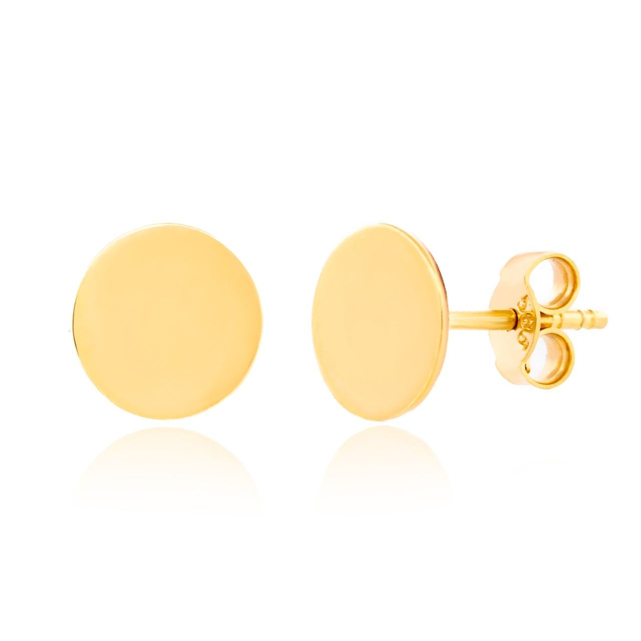 Cercei Coin cu banut de 0.8cm din AUR 14K