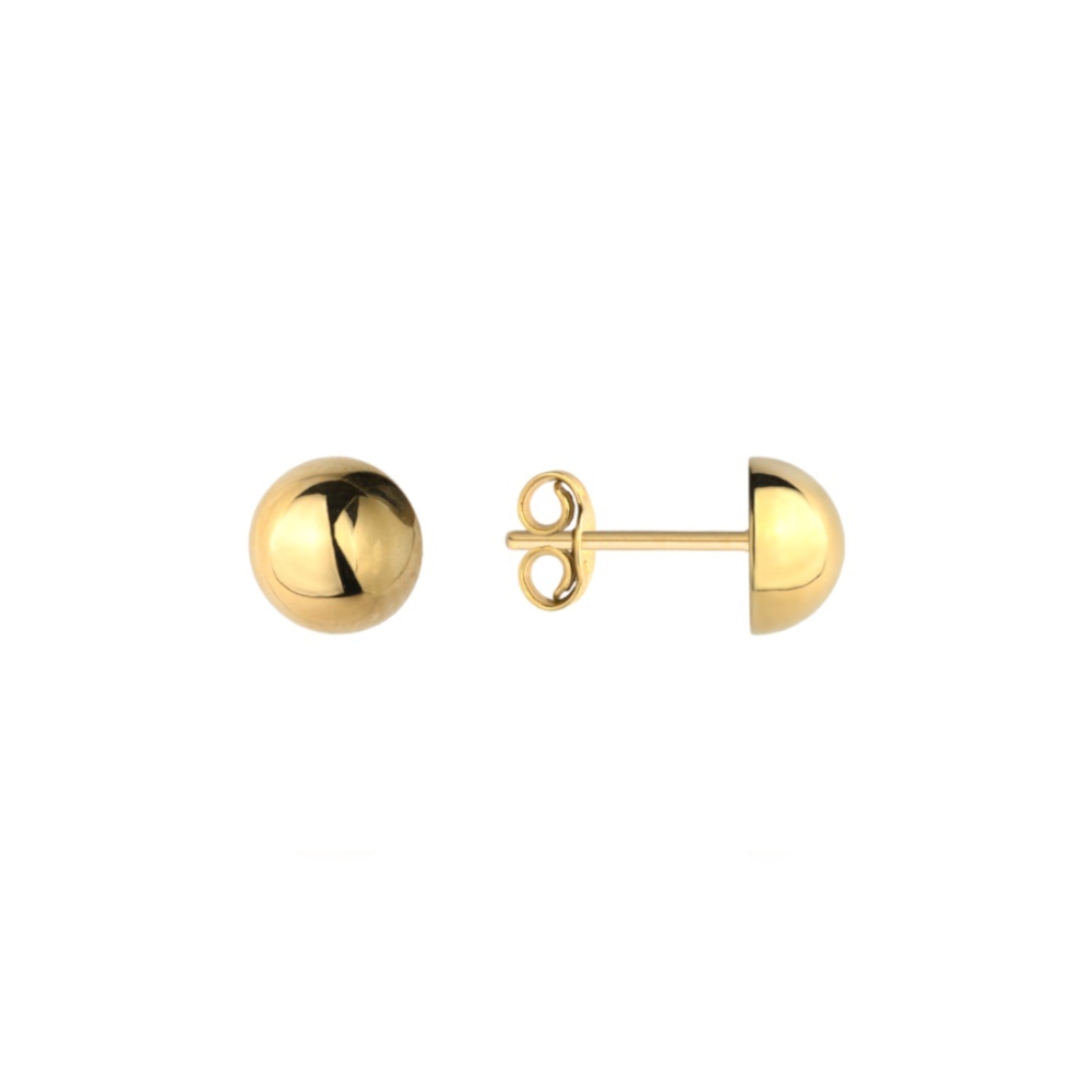 Cercei cu Jumatate de Bila 4 mm - Aur 14k (Greutate: 0.40)