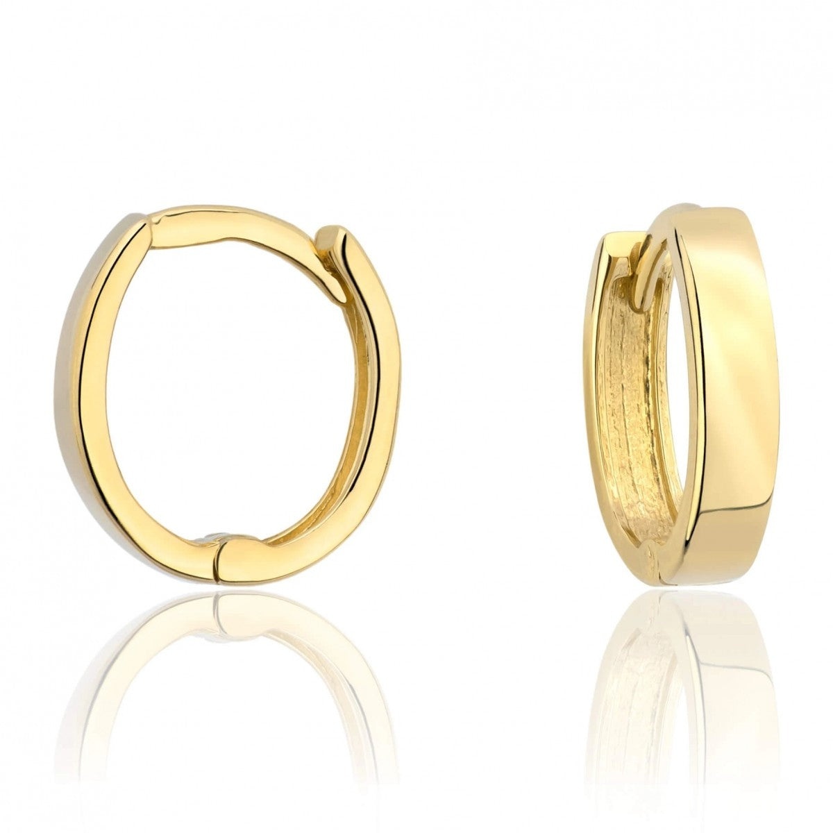 Cercei Rotunzi Aur 8K ~11mm - Eleganță Simplă (Title: Default Title)