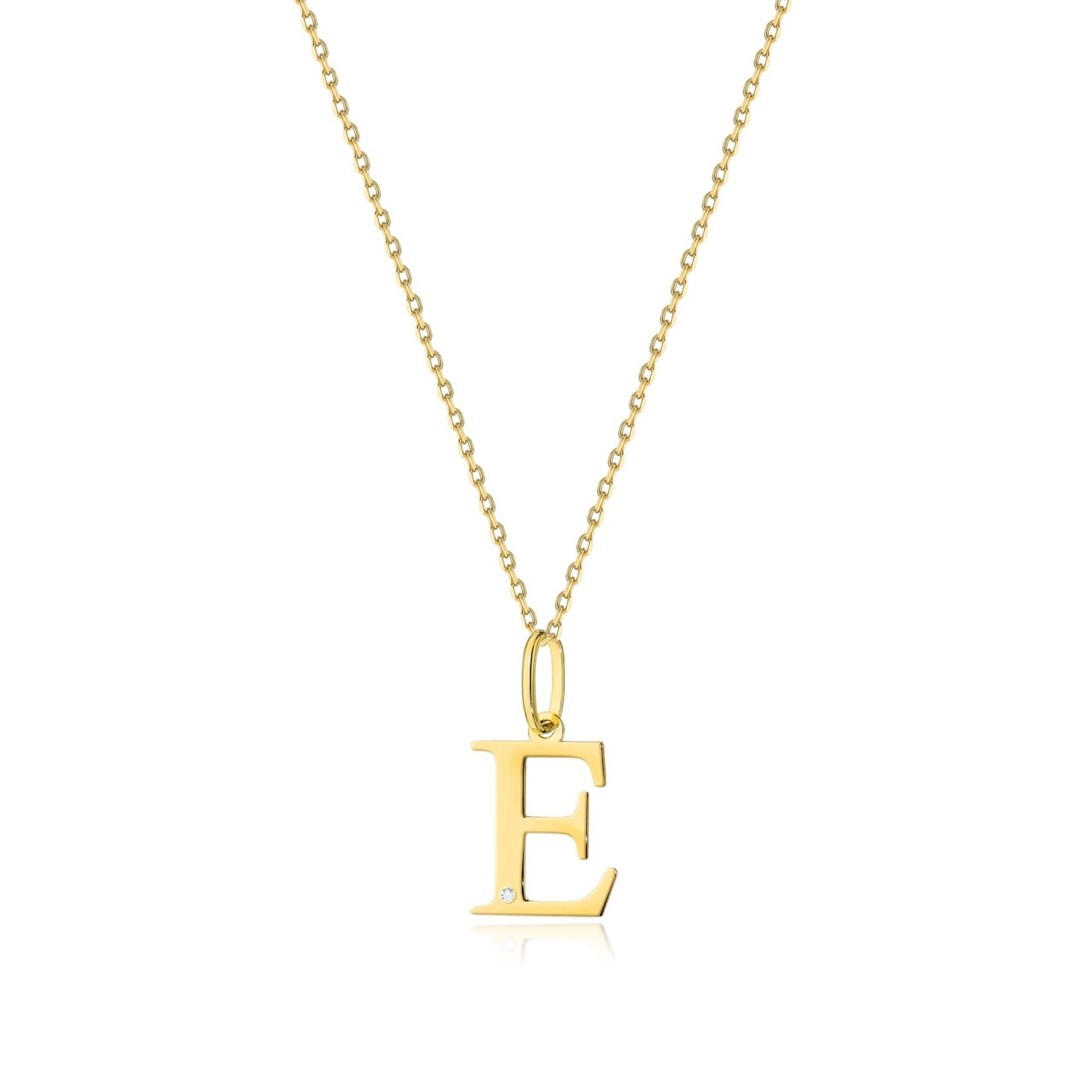 Colier Aur 14K cu Diamant Natural 0.01 ct (Varianta: Galben)