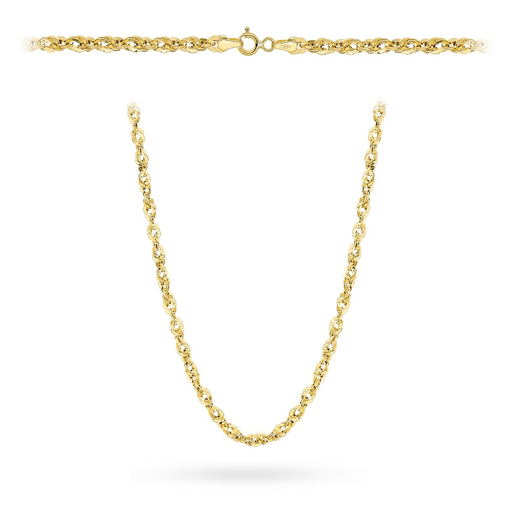 Colier Aur 14K Sclipitor - Model Irydia Lat (Greutate: 9.90, Măsură: 50 cm)
