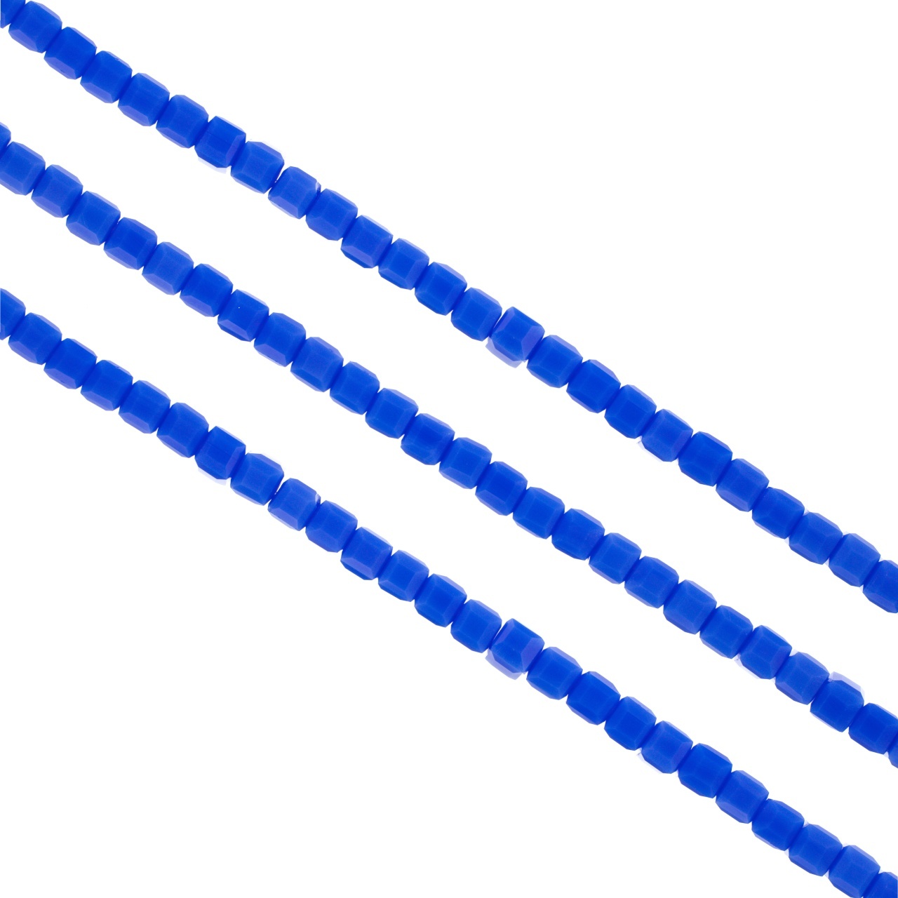 Cristale cubice 4 mm - șirag aprox 100 bucăți - bleu