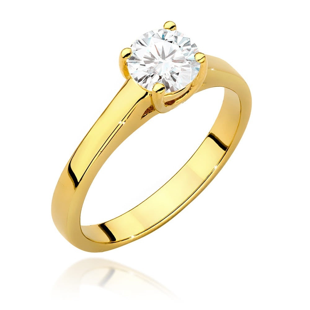Inel Aur 14K cu Diamant Natural 0.70 ct (Varianta: Galben)