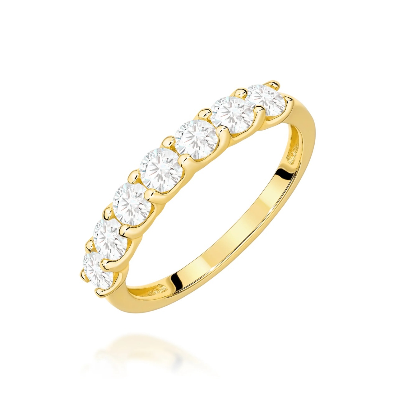 Inel Aur 14K cu Diamante de Laborator 0.70 ct (Varianta: Galben)