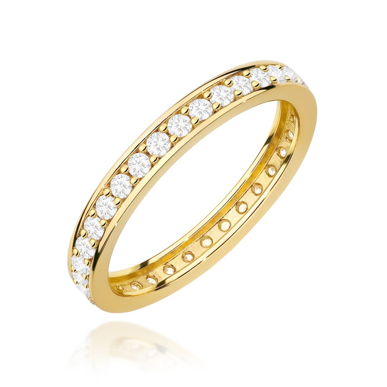 Inel Aur 14K cu Diamante Naturale 0.46 ct (Varianta: Galben)