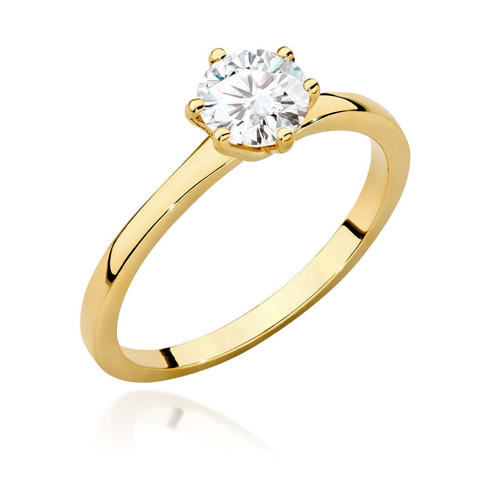 Inel Aur 9K cu Diamant de Laborator 0.70 ct (Varianta: Galben)