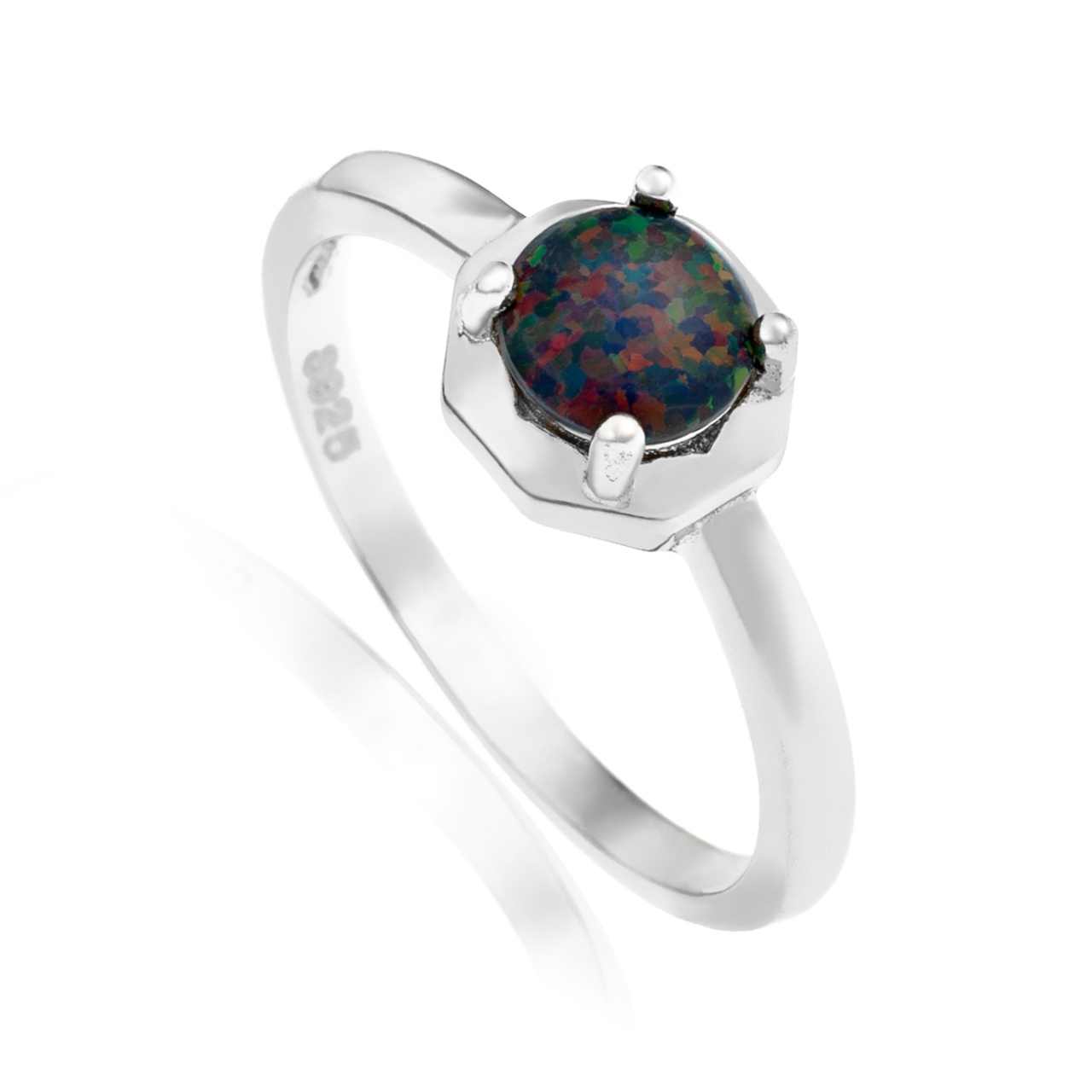 Inel din Argint 925 cu Opal 2.1g (Mărime: M54)