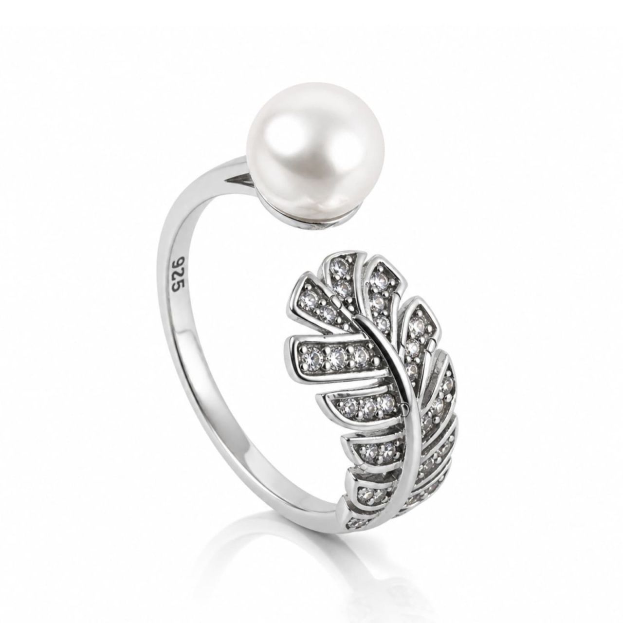 Inel Pearl Shine din Argint 925 2.8g (Mărime: M55)