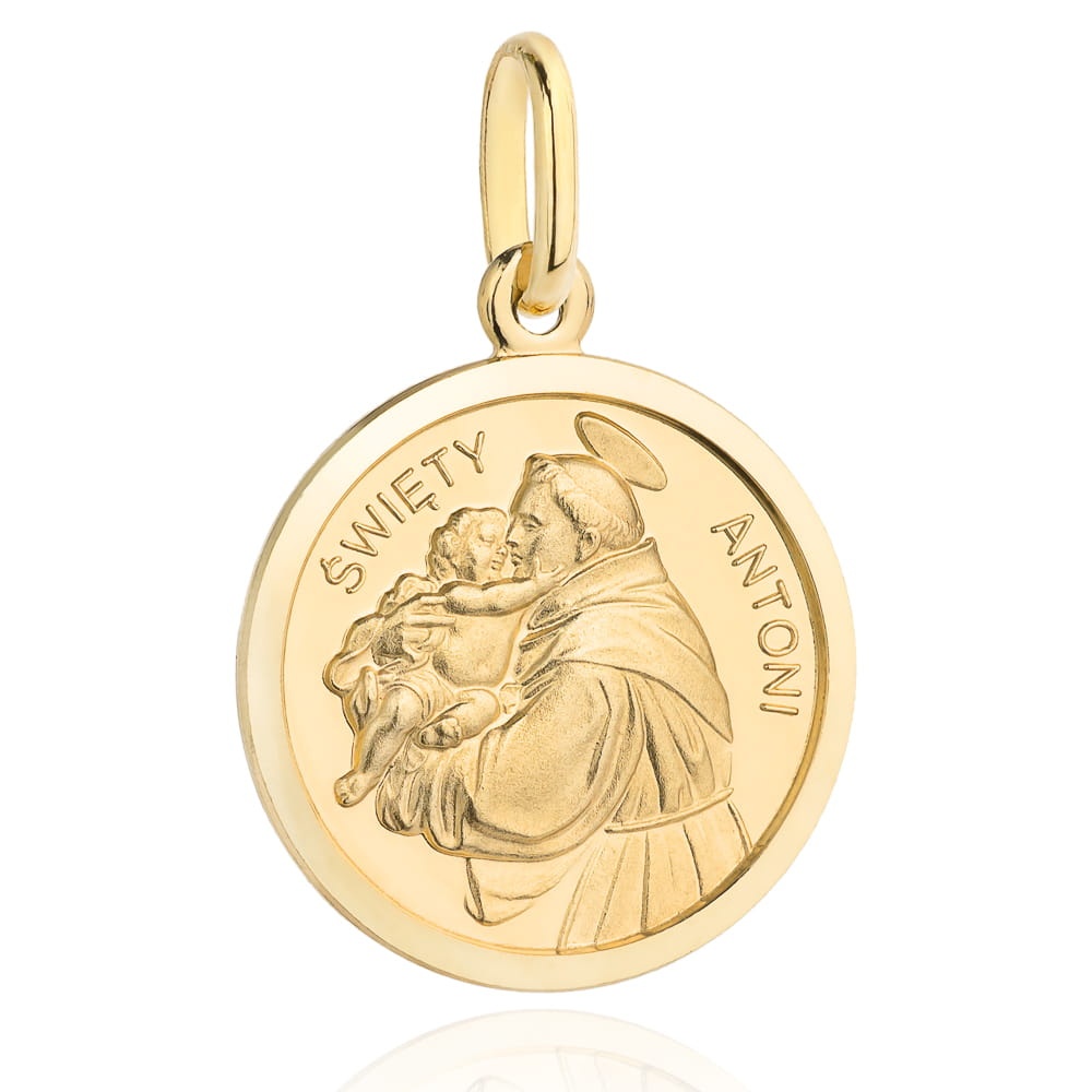 Medalion Aur 14k cu Sfantul Antonie (Greutate: 2.98)