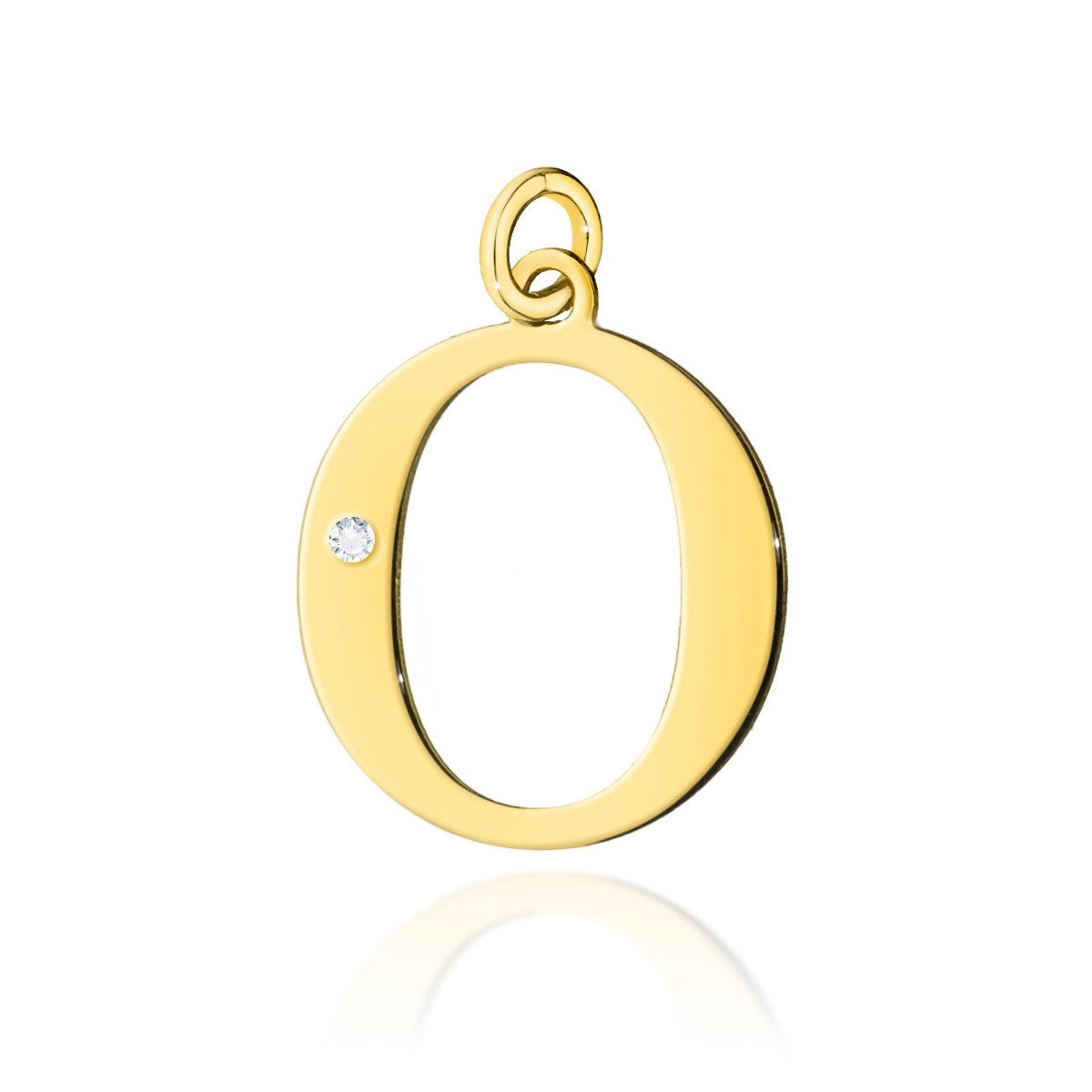 Pandantiv Aur 14K cu Diamante Naturale 0.01 ct (Varianta: Galben)