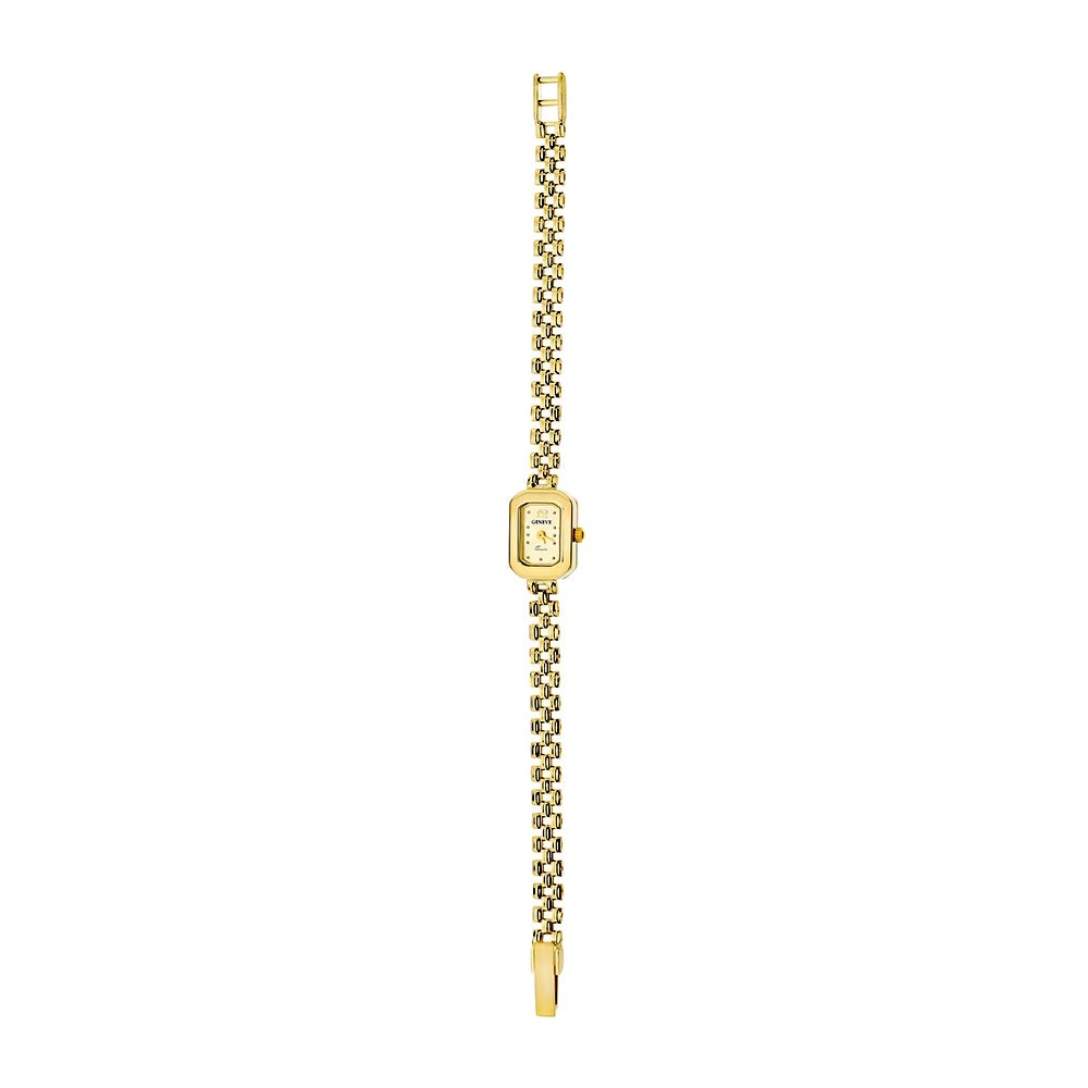 Ceas Aur 14K cu Cadran Rectangular IV (Greutate: 17.30)