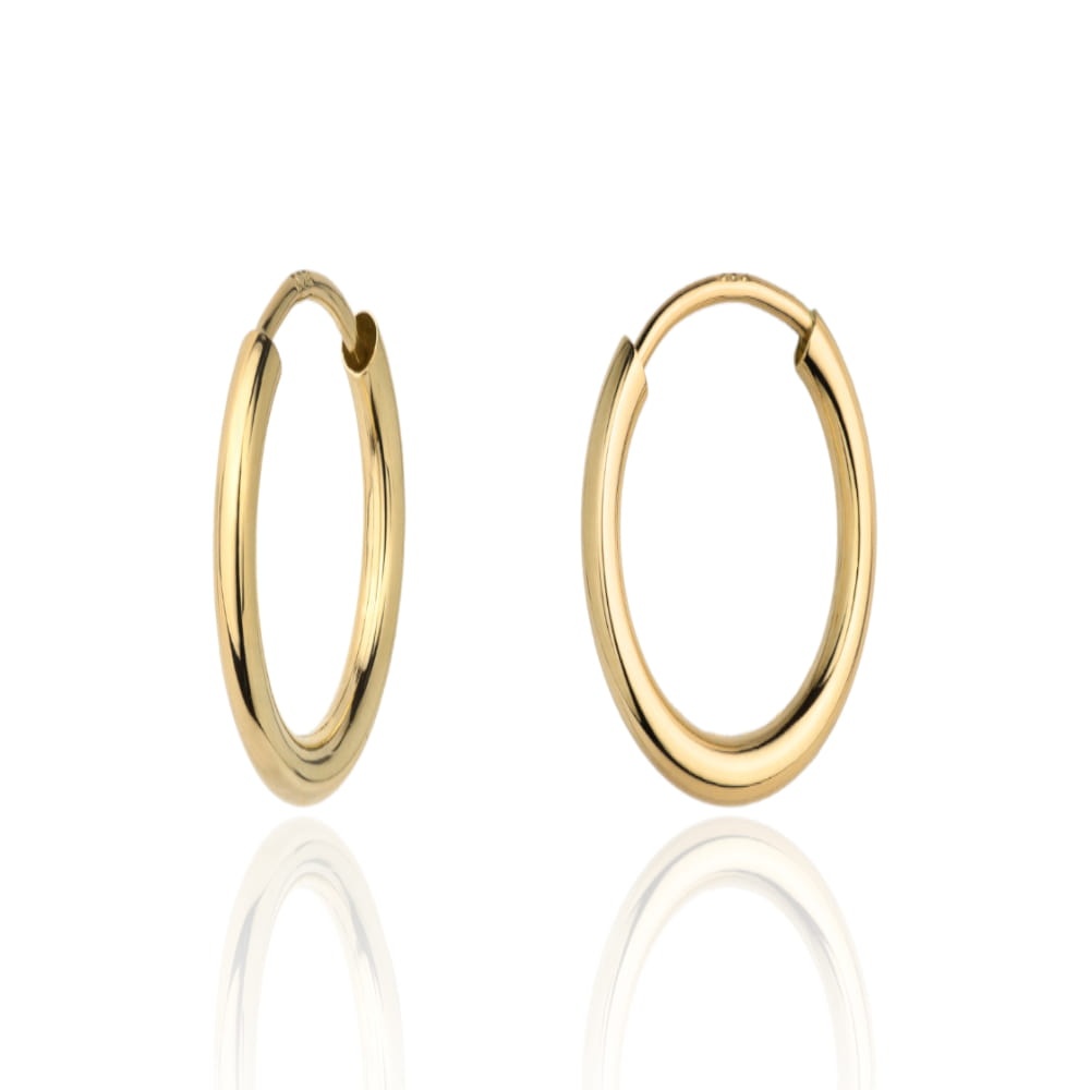 Cercei Aur 14k cu Model Neted (Greutate: 1.76)