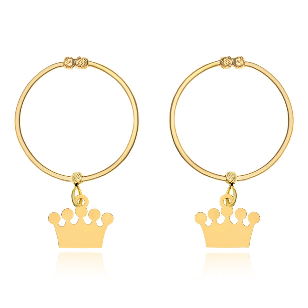 Cercei Royal Crown din AUR 14K