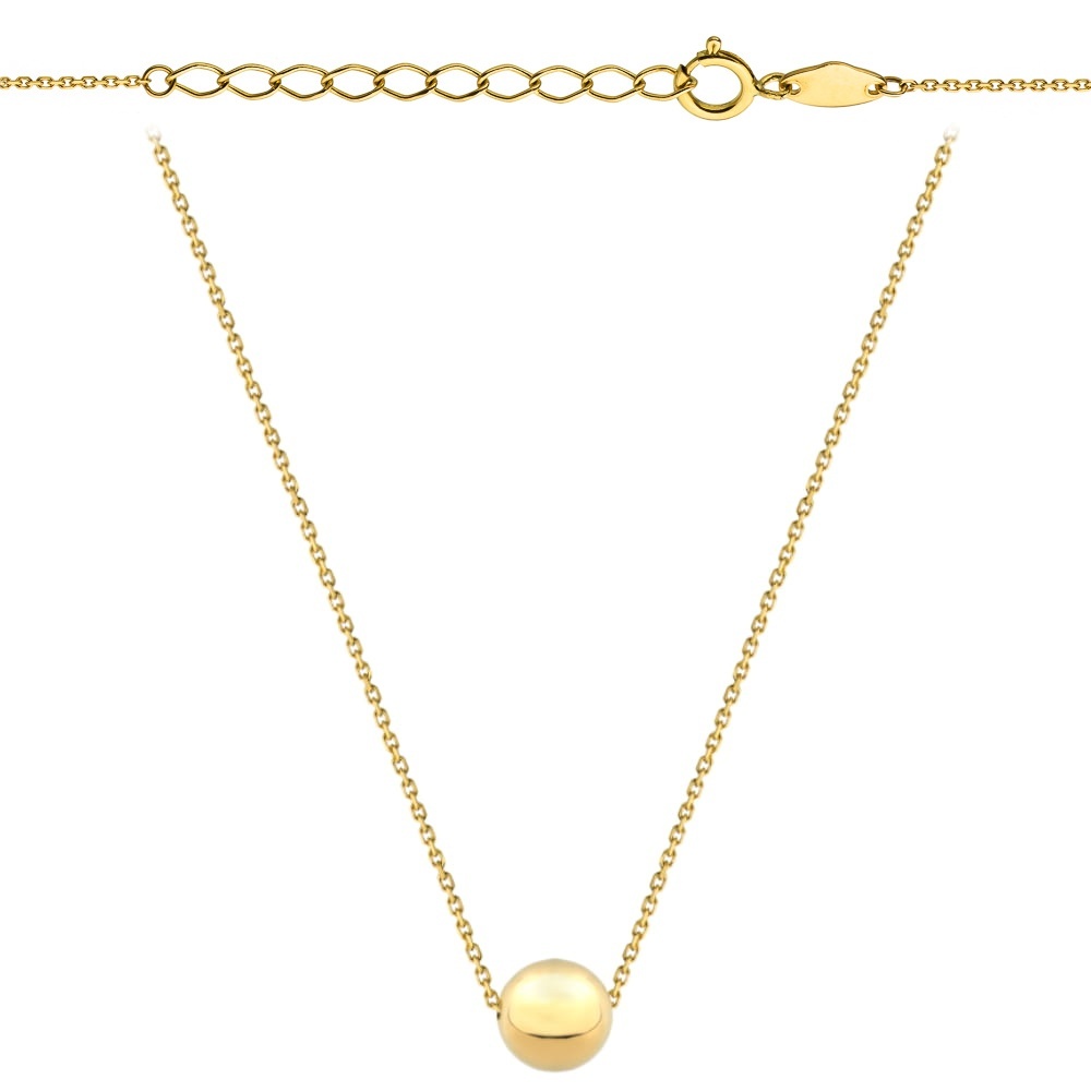 Colier cu Biluta 47 + 3 cm- Aur 14k (Greutate: 0.91)