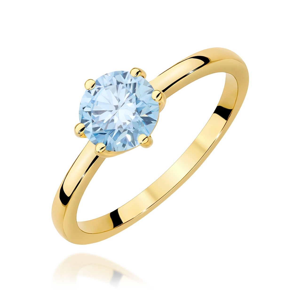 Inel Aur 9K cu Diamant Natural 1.00 ct (Varianta: Galben)